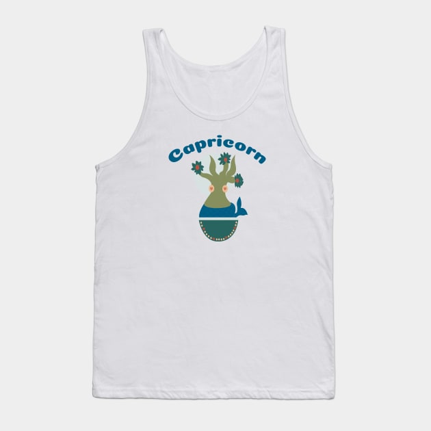 Capricorn - Zodiac Lovely Universe tree Tank Top by futuremeloves.me